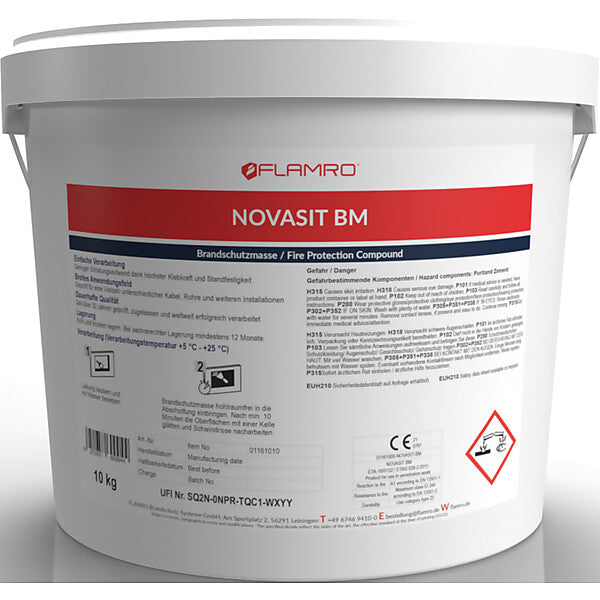 FLAMRO Brandschutzmasse NOVASIT BM 01161010 (10kg)
